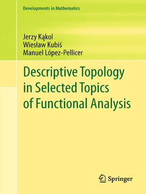 cover image of Descriptive Topology in Selected Topics of Functional Analysis